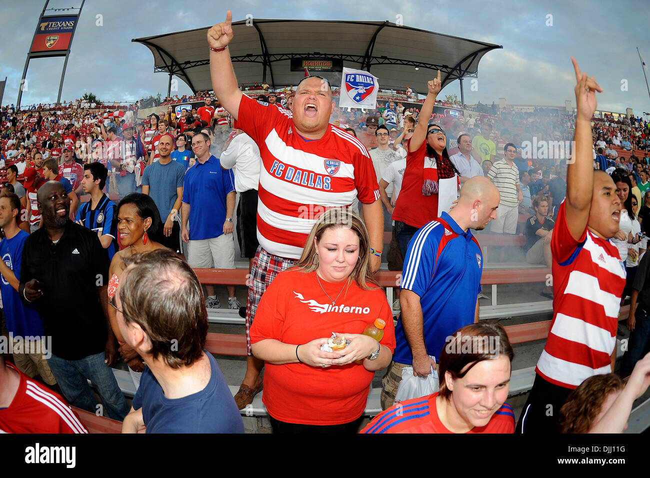 Inter Milan combattuto FC Dallas per un 2-2 disegnare al Pizza Hut Park di Frisco, Texas prima venduto una folla di fan affezionati. (Credito Immagine: © Jerome Miron/Southcreek globale/ZUMApress.com) Foto Stock