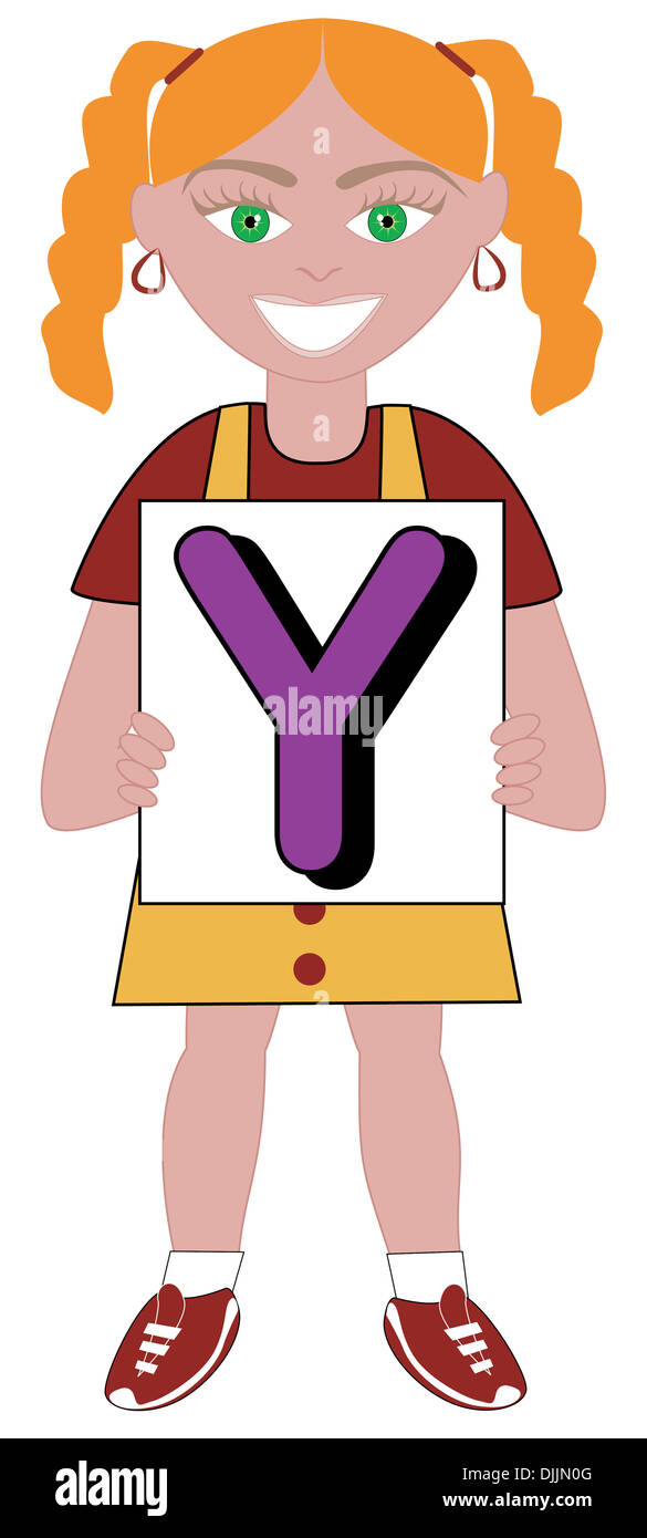 Alfabeto bambini disponibile come un vettore o illustrazione Raster Foto Stock