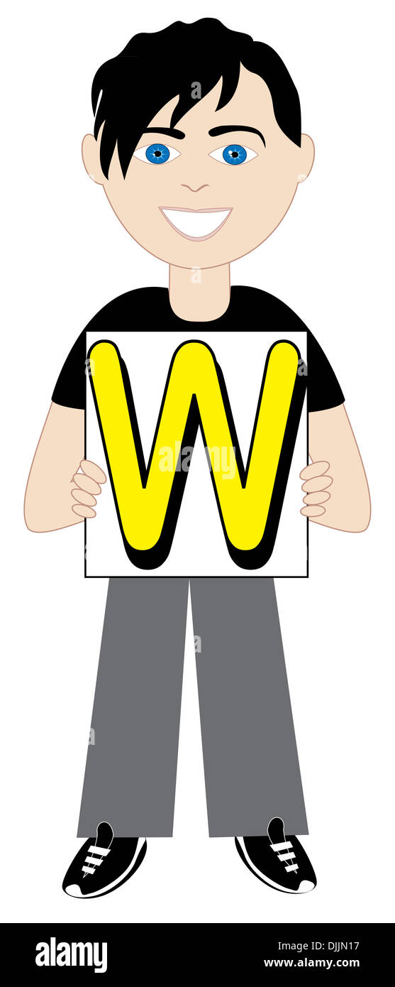 Alfabeto bambini disponibile come un vettore o illustrazione Raster Foto Stock