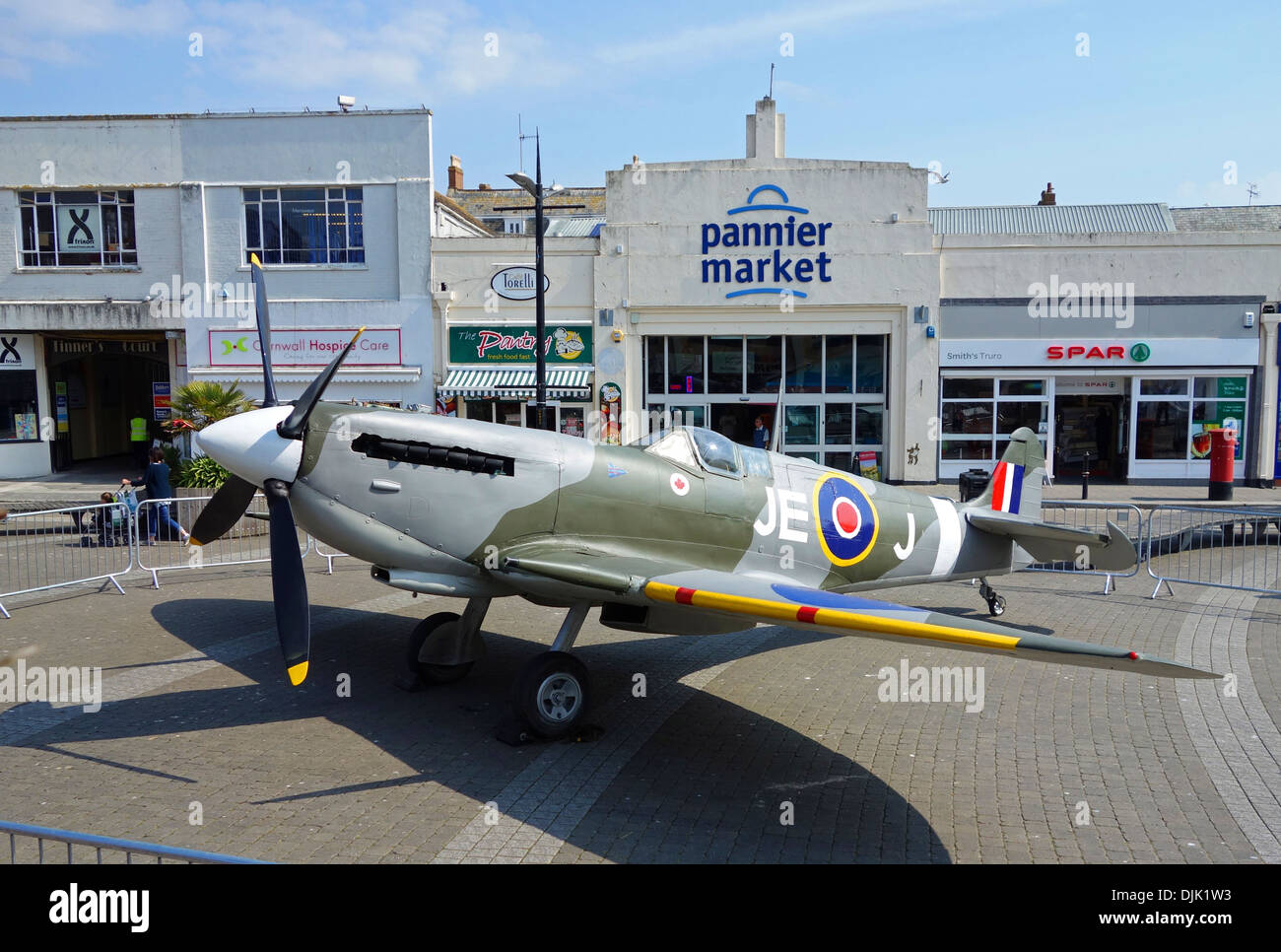 Una replica del Spitfire una seconda guerra mondiale aereo da caccia Foto Stock