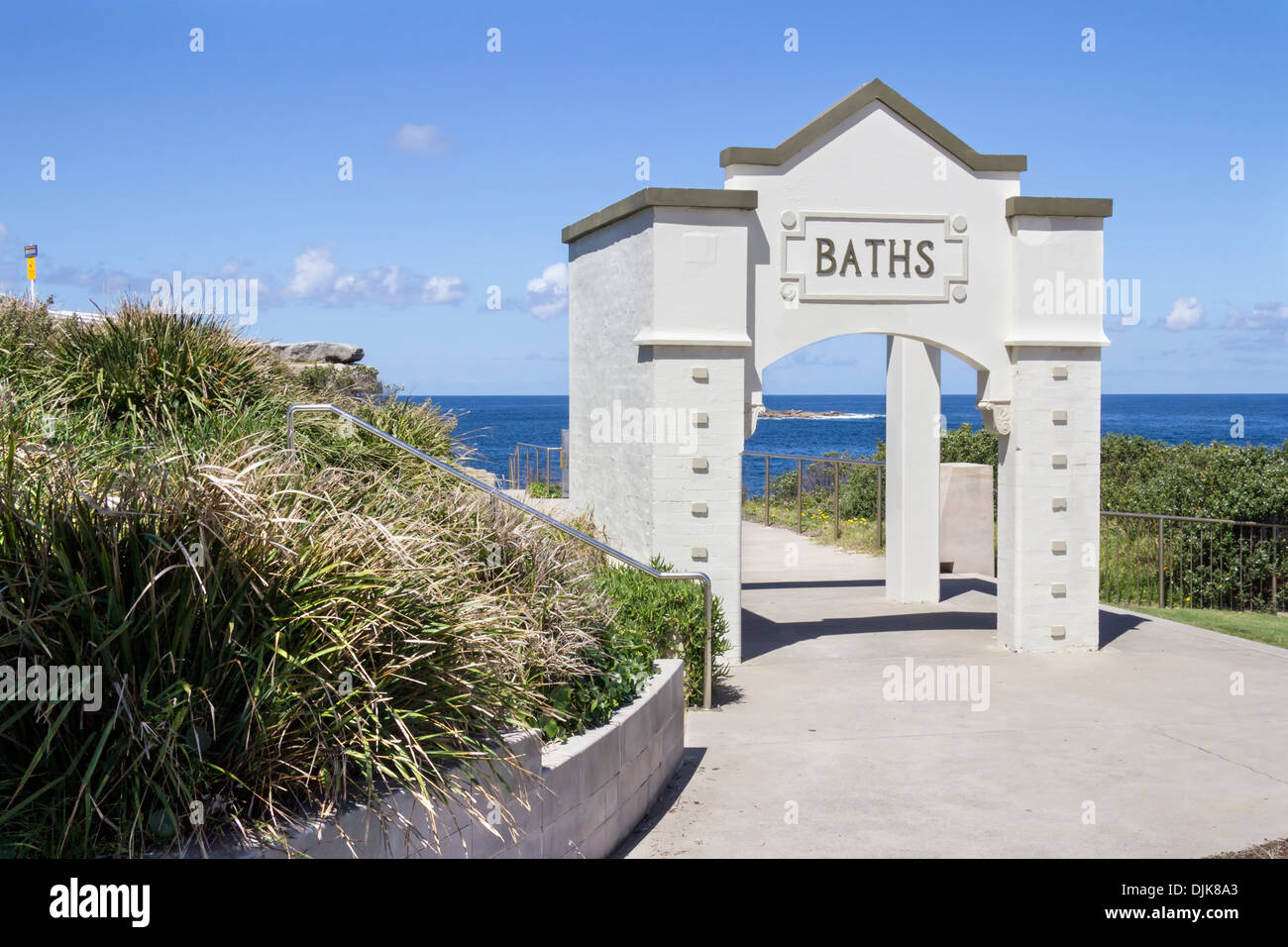 Rock pool bagni, Coogee Beach, Sydney, Nuovo Galles del Sud, NSW, Australia Foto Stock