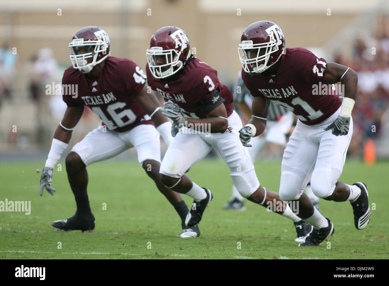 Sett. 18, 2010 - College Station, Texas, Stati Uniti d'America - Texas A&M University sconfitto Florida International University 27 - 20 a Kyle Campo in College Station, Texas. (Credito Immagine: © Luis Leyva/Southcreek globale/ZUMApress.com) Foto Stock