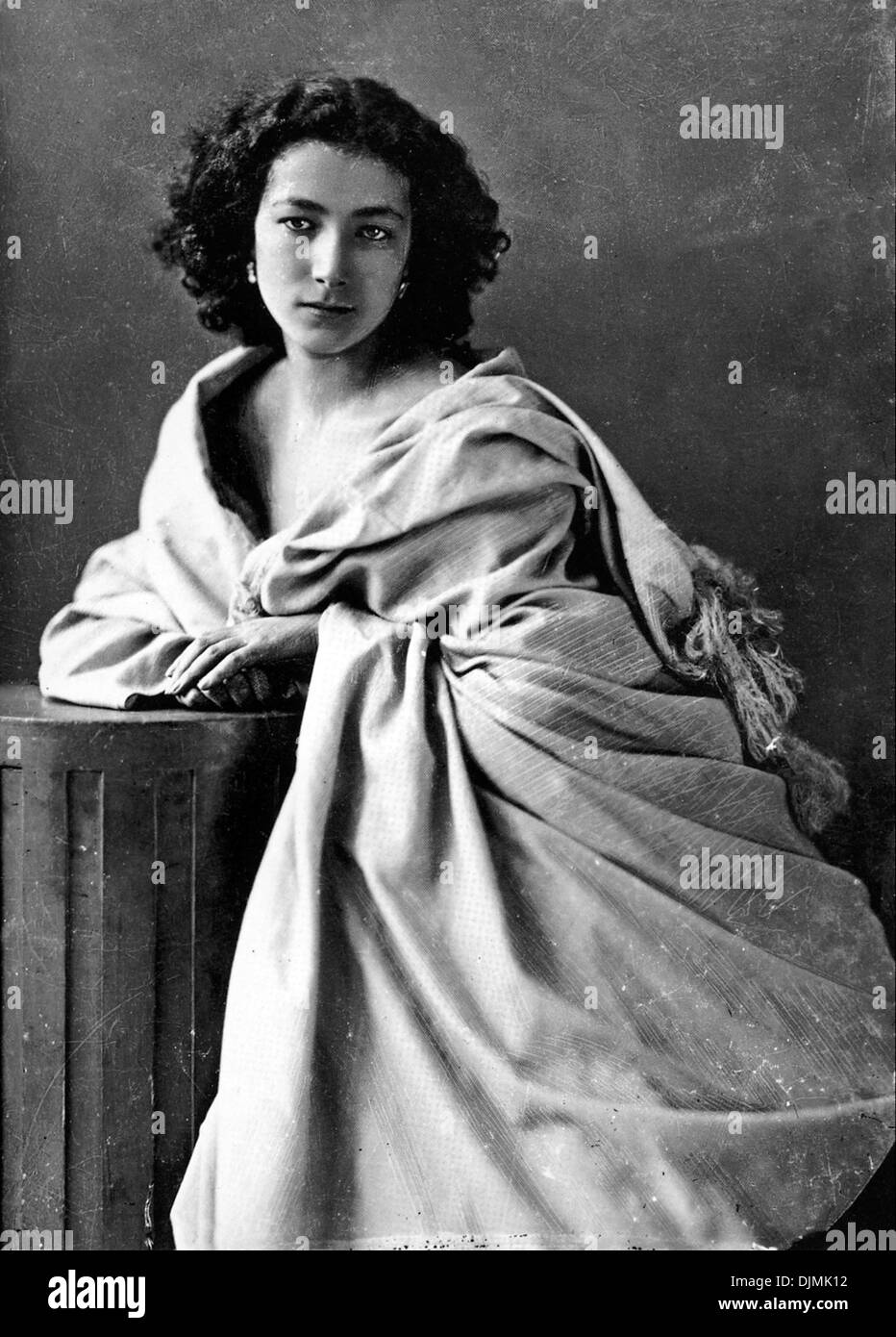 Sarah Bernhardt, tappa francese e attrice cinematografica Foto Stock