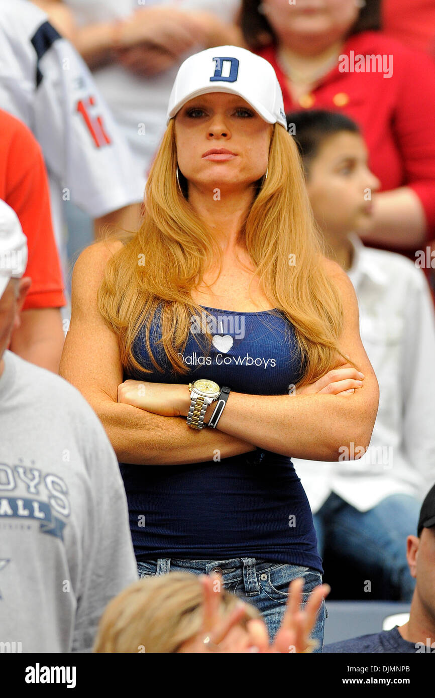 Sett. 26, 2010 - Houston, Texas, Stati Uniti d'America - un Dallas Cowboys ventola durante il gioco tra i Texans di Houston e Dallas Cowboys. Il cowboy sconfitto i Texans 27-13. (Credito Immagine: © Jerome Miron/Southcreek globale/ZUMApress.com) Foto Stock