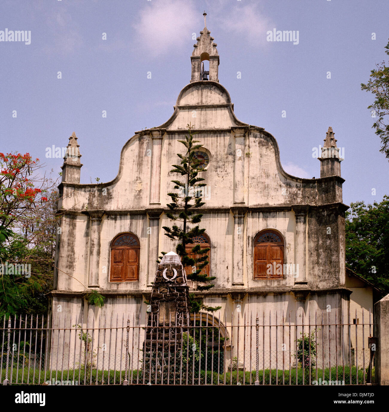 Chiesa di San Francesco a Fort Kochi Cochin in Kerala in India del Sud in Asia. Cristiana religione architettura religiosa Travel Foto Stock