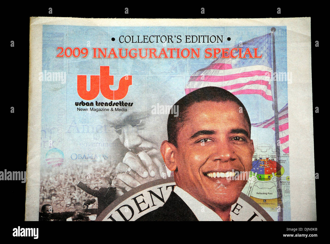 2009 Inaugurazione newsletter offerte collectors edition di baracca Obama. Foto Stock