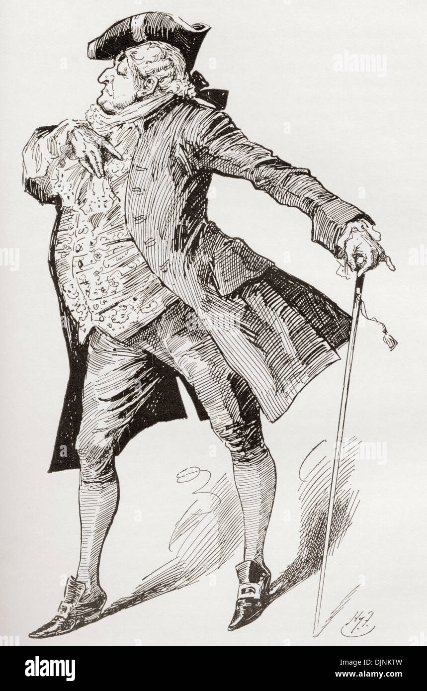 Il sig. Stryver. Illustrazione di Harry Furniss di Charles Dickens romanzo un racconto di due città Foto Stock