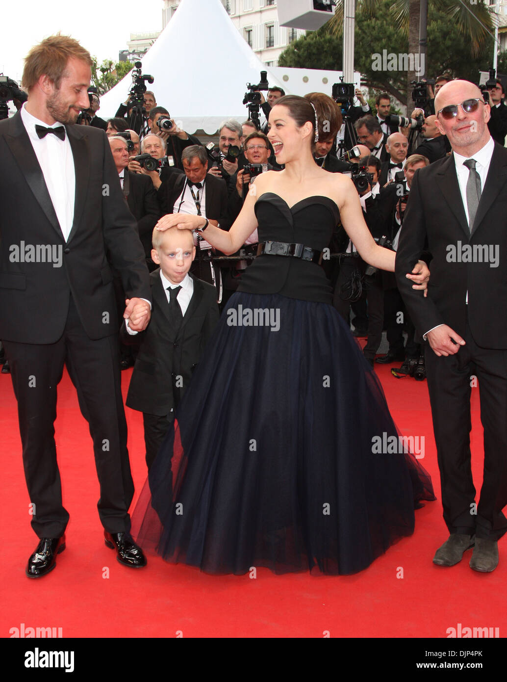 Matthias Schoenaerts Marion Cotillard Armand Verdure Jacques Audiard De Rouille ET D'os (ruggine e ossa) premiere durante il sessantacinquesimo Foto Stock