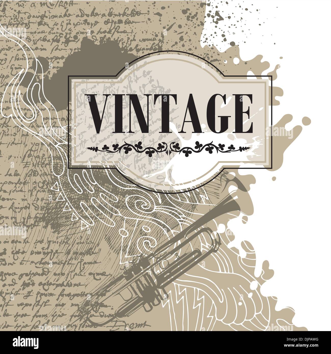 Progettazione Concettuale di banner vintage Illustrazione Vettoriale