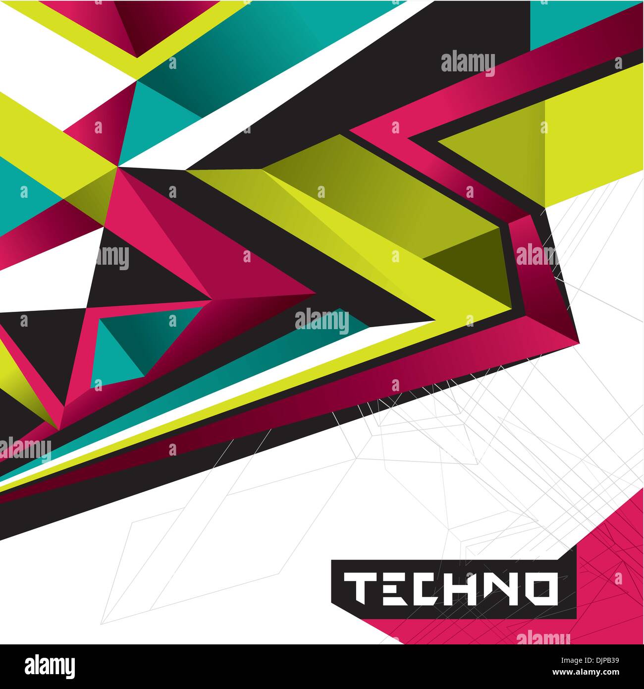 Progettato abstract techno background Illustrazione Vettoriale