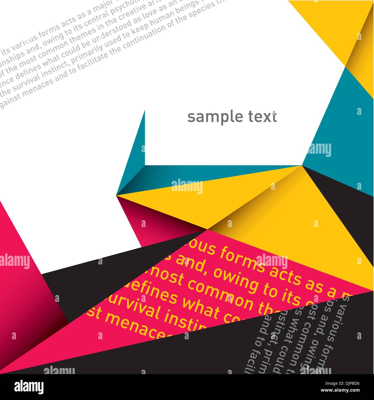 Progettato layout moderno con la tipografia Illustrazione Vettoriale