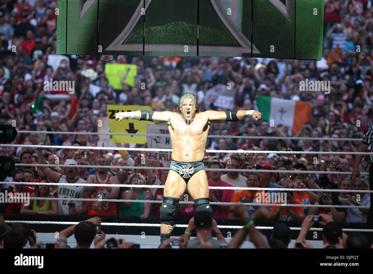 Mar 28, 2010 - Phoenix, Arizona, Stati Uniti d'America - TRIPLE H durante la WWE Wrestlemania 26. (Credito Immagine: Â© Matt Roberts/ZUMA Press) Foto Stock