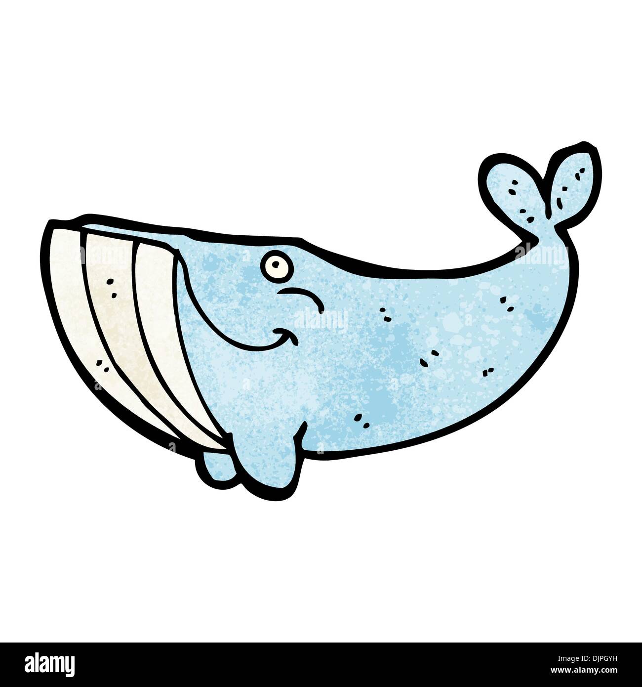 Cartoon retrò con texture. Isolato su bianco. Illustrazione Vettoriale