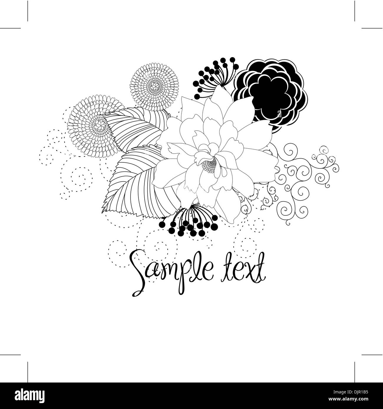 Sfondo floreale Illustrazione Vettoriale