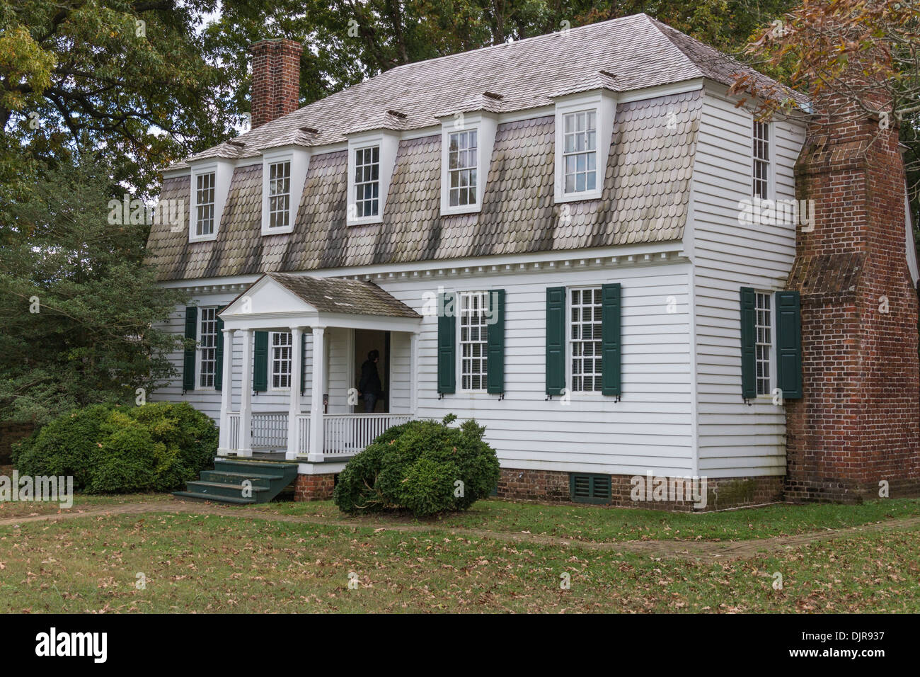 Moore House presso la Storica Yorktown Battlefield in Colonial National Historical Park Foto Stock