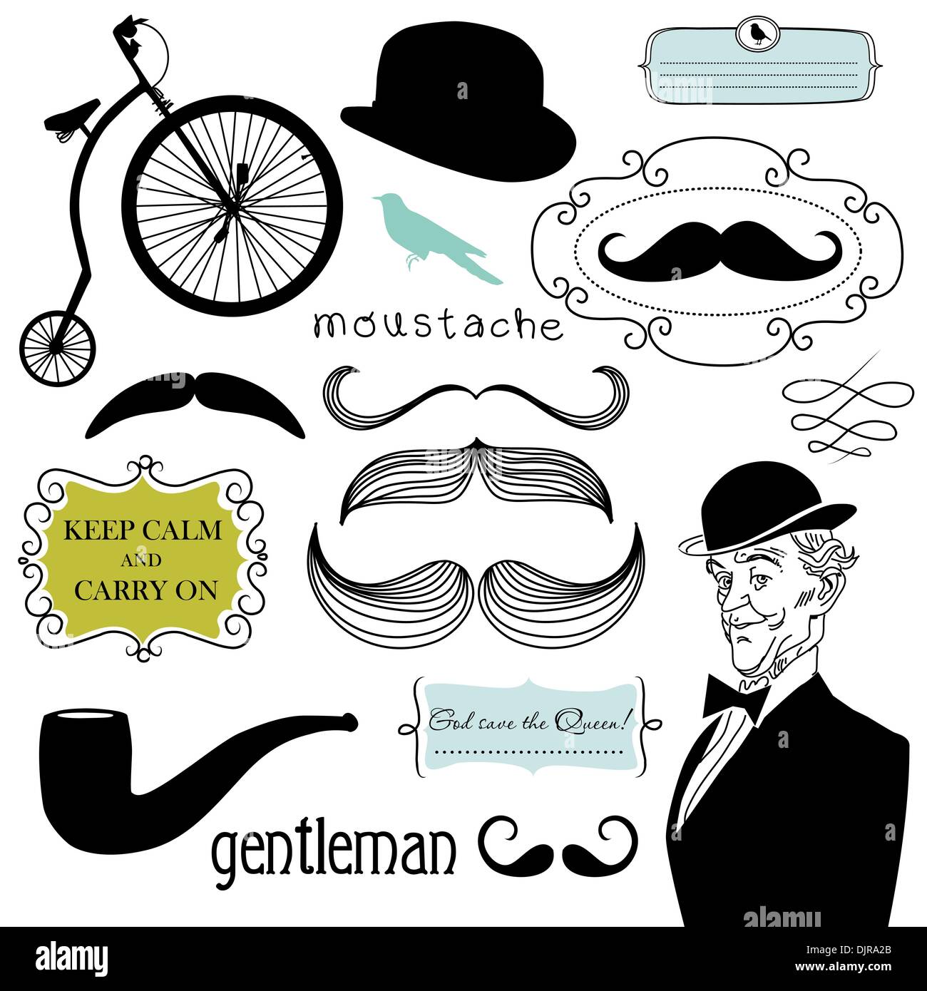 Un Gentlemen's Club Illustrazione Vettoriale
