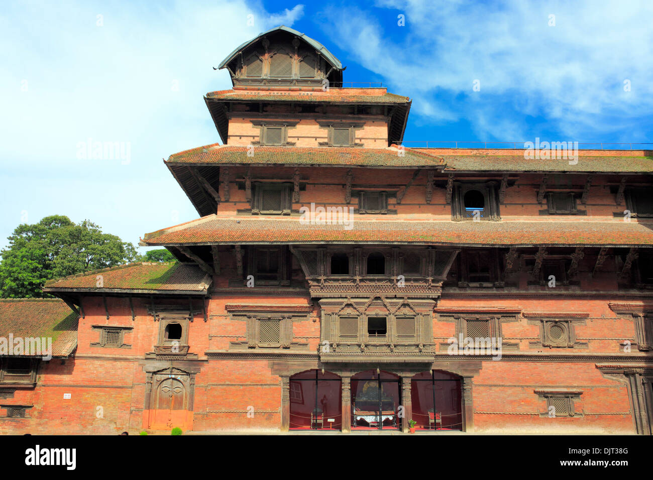 Hanuman Dhoka Royal Palace complesso, Durbar Square, Kathmandu, Nepal Foto Stock