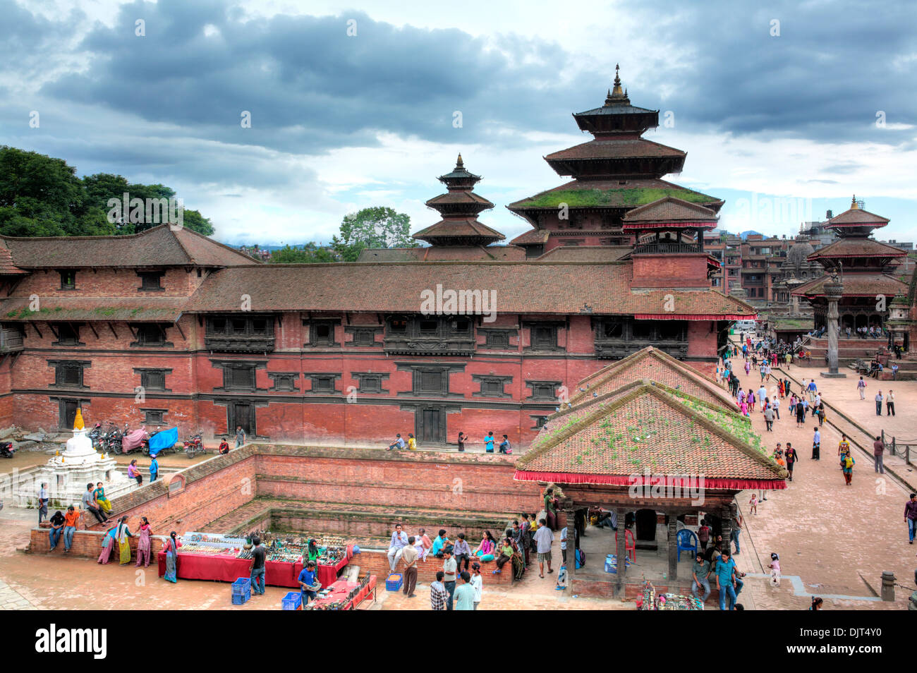 Royal Palace complesso, Durbar Square, Patan, Lalitpur, Nepal Foto Stock