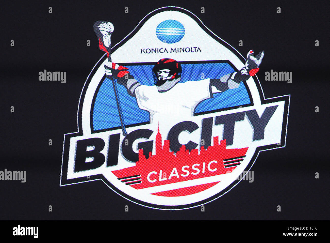 Grande città classico logo sul grande schermo. . Siracusa sconfitto Princeton 13 - 4 nel gioco nella grande Città Classic svoltasi al Giants Stadium, Rutherford, New Jersey. (Credito Immagine: © Anthony Gruppuso/Southcreek globale/ZUMApress.com) Foto Stock