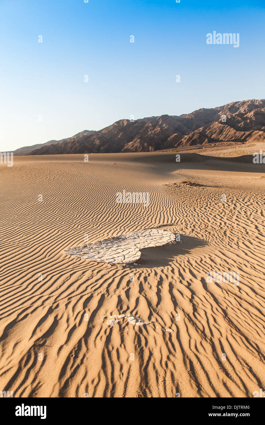 Le dune di sabbia di Mesquite piatto nella Valle della Morte nel deserto - California Foto Stock