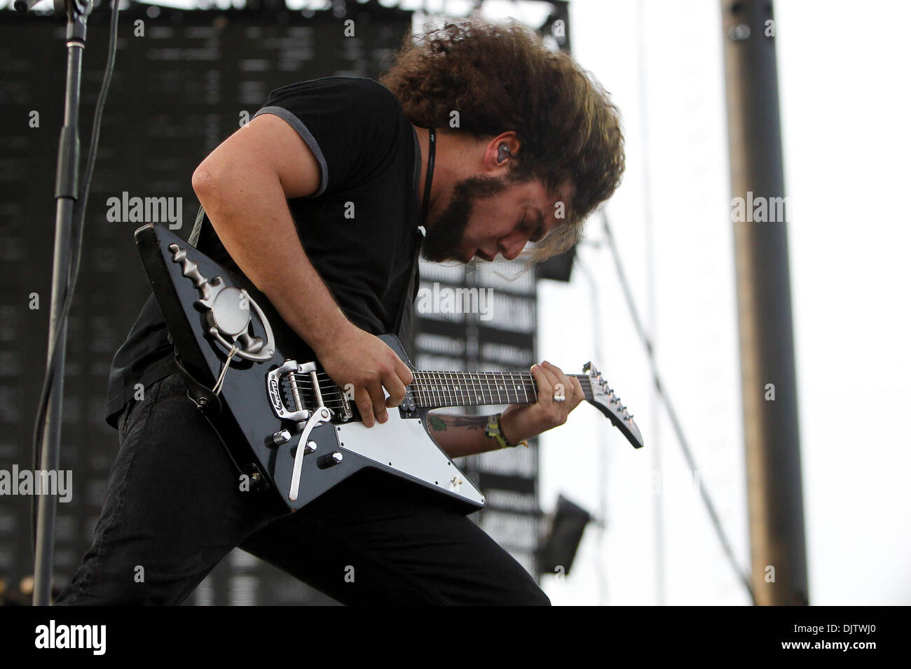 Coheed & Cambria esegue al Coachella Music & Arts Festival tenutosi presso l'impero Polo in campo Indio, California. (Credito Immagine: © Gerry Maceda/Southcreek globale/ZUMApress.com) Foto Stock