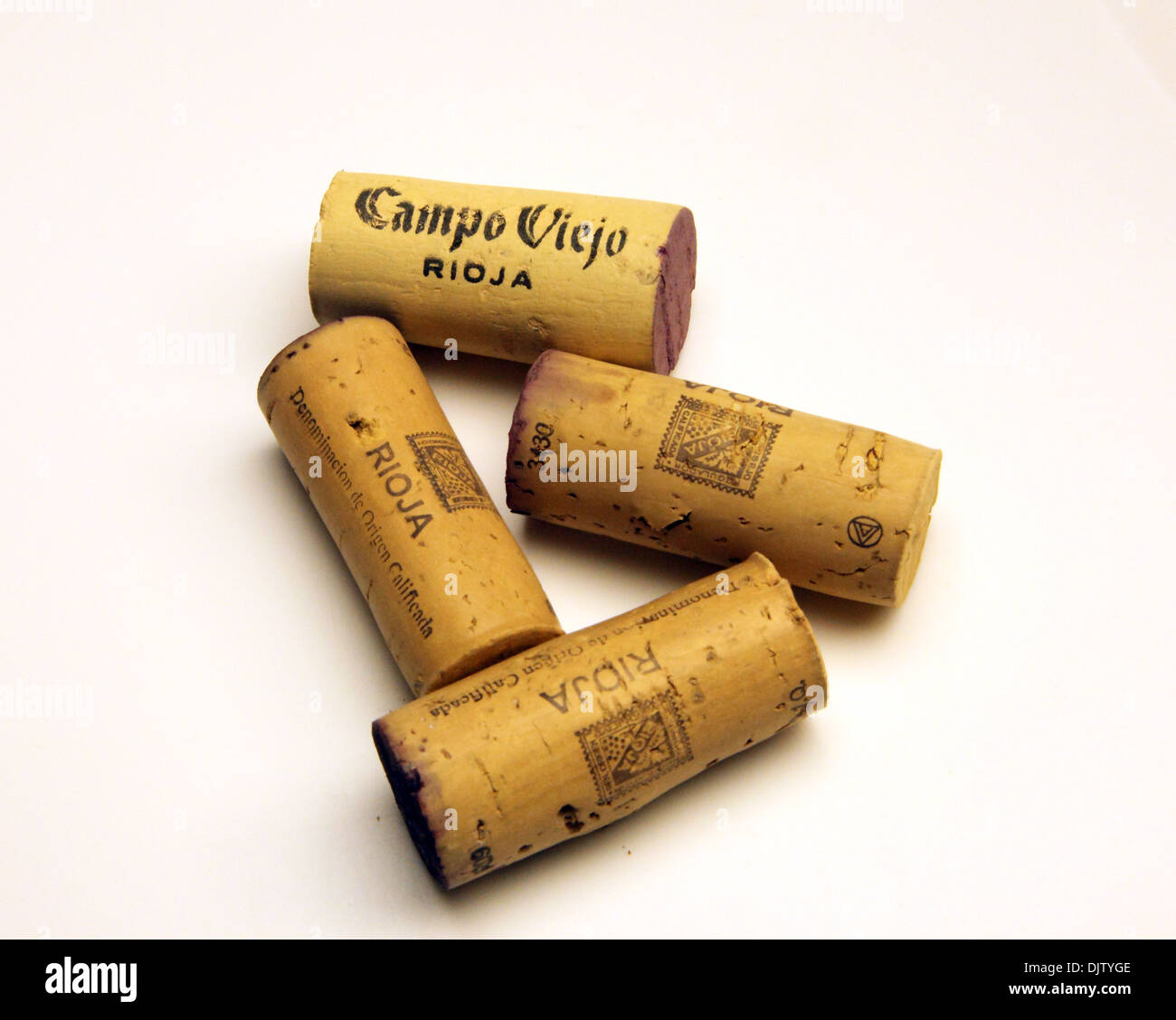 Campo Viejo cantina vino Rioja tappi Spagna Foto Stock