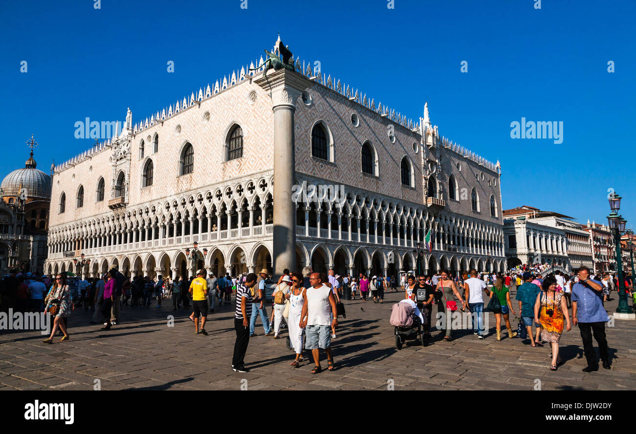 Il Palazzo Ducale), Piazza San Marco, Venezia, Veneto, Italia. Foto Stock