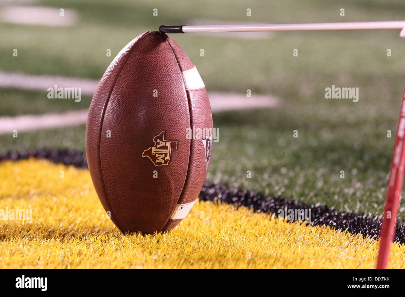 La Columbia, Missouri, Stati Uniti d'America. 30 Novembre, 2013. Novembre 30, 2013 Columbia, MO: Texas A&M football foto scattata durante il NCAA Football gioco tra il Missouri Tigers e Texas A&M Aggies al campo Faurot in Columbia, Missouri. Billy Hurst/CSM/Alamy Live News Foto Stock