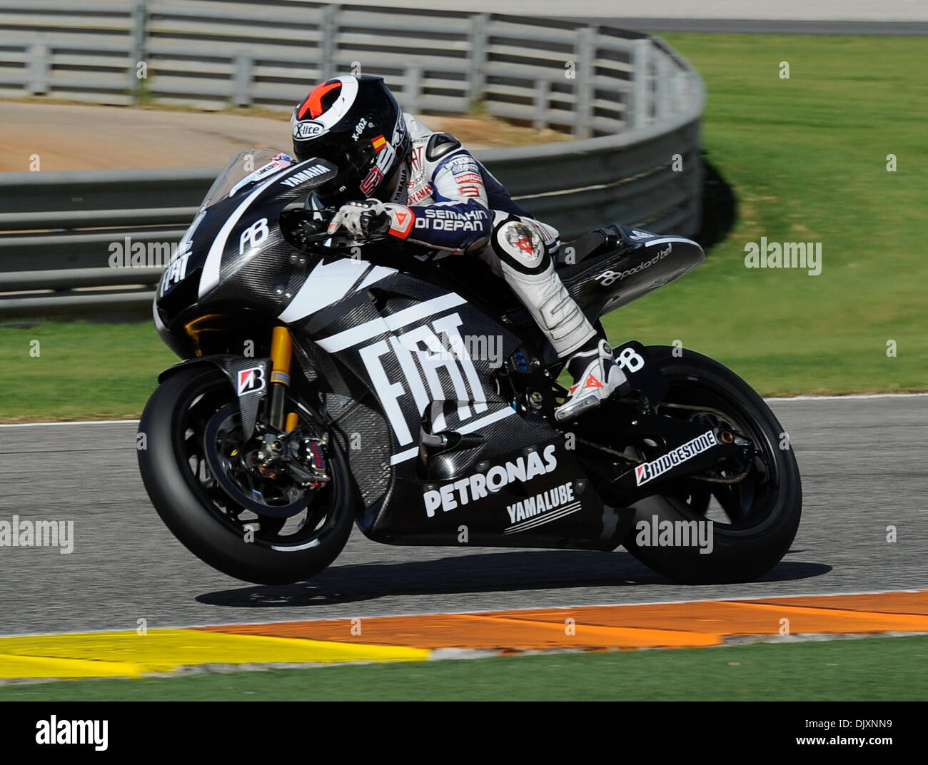 Nov. 10, 2010 - Valencia, RM, Italia - Valencia primo test MotoGP del 2011,  2010 Il Campione del Mondo della MotoGP Jorge Lorenzo il test della nuova  moto per la stagione 2011 (