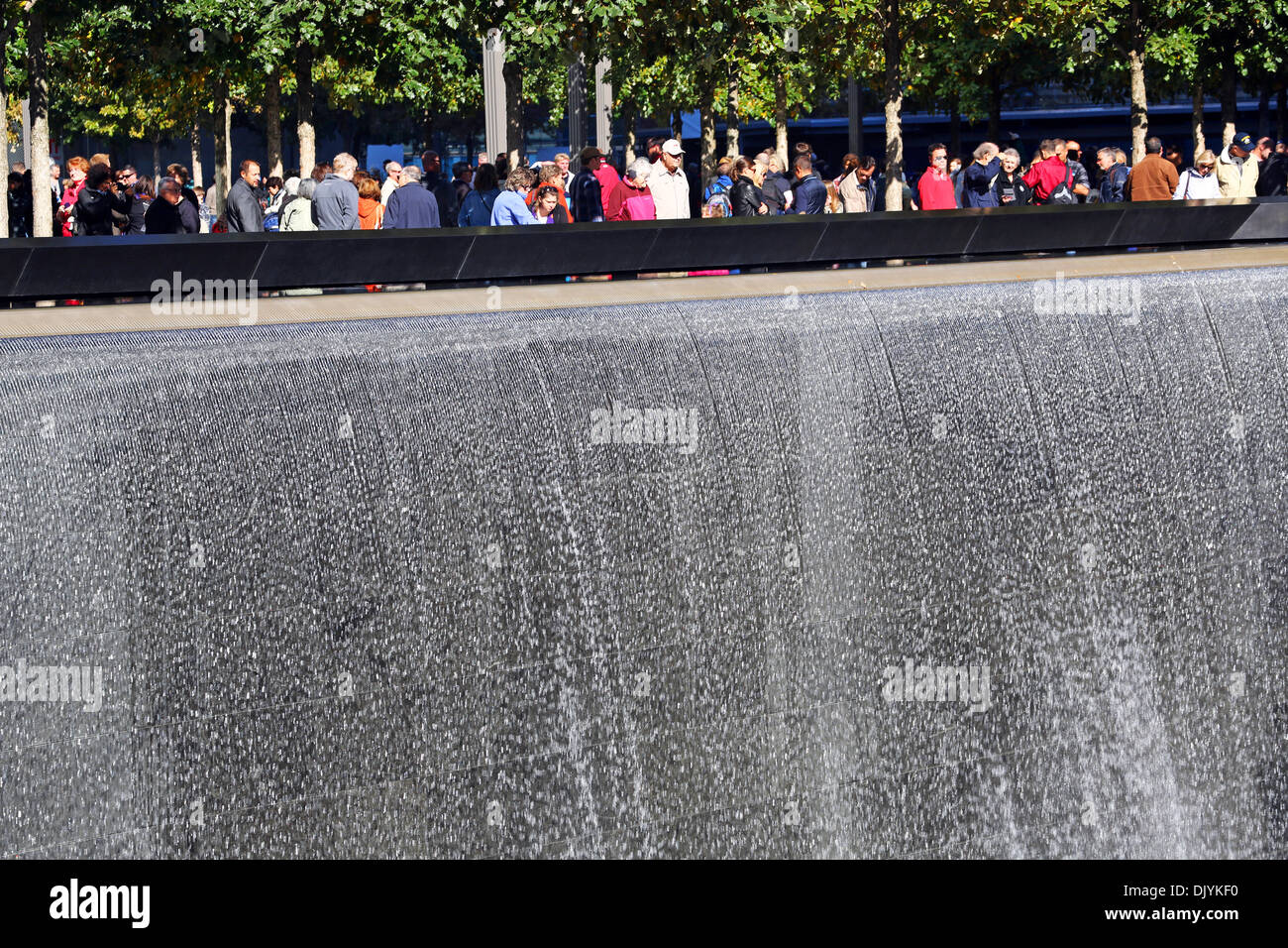 National September 11 Memorial per il 9/11 World Trade Center attack, New York. America Foto Stock