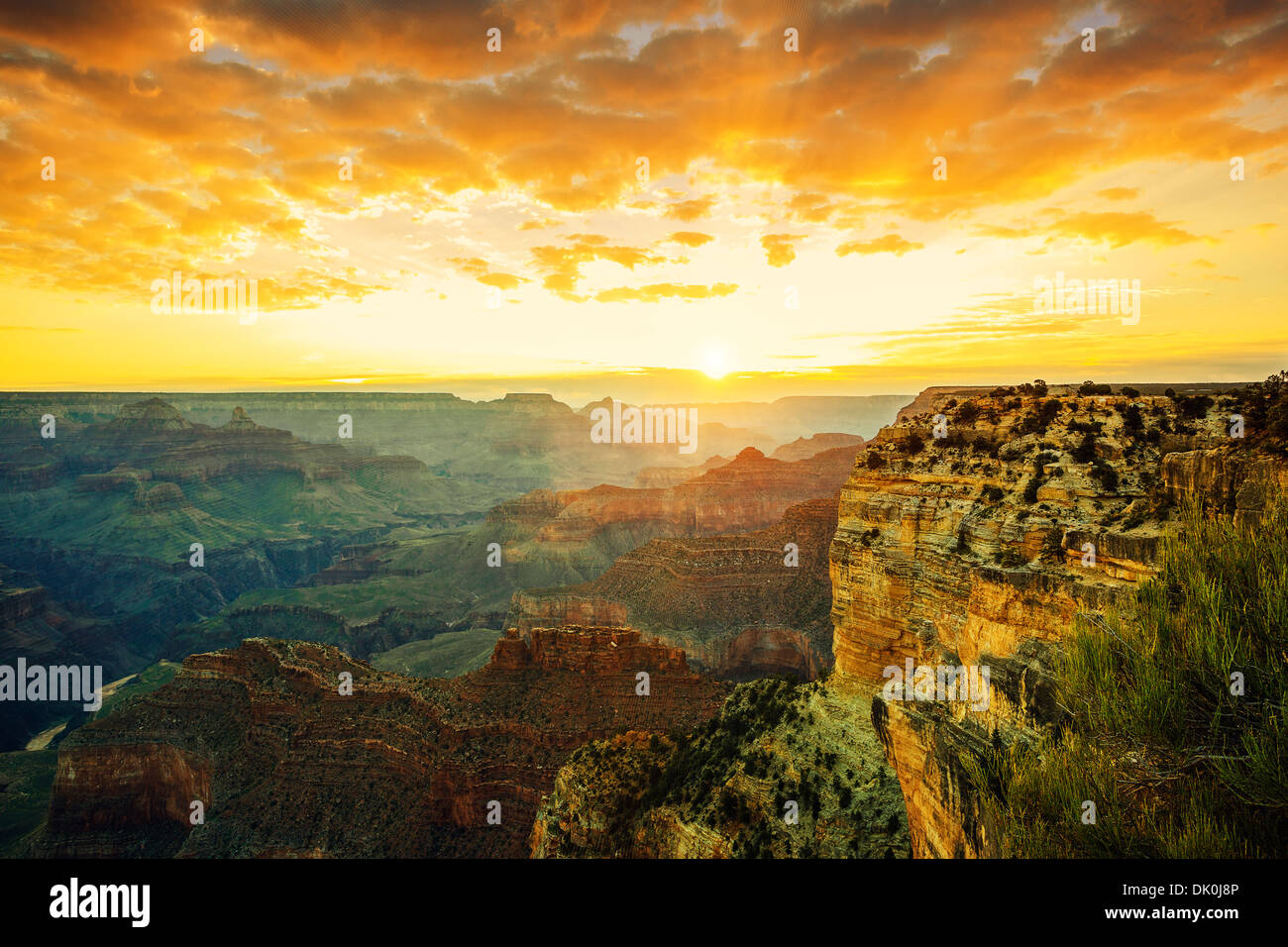 Bel tramonto a Monument Valley, Stati Uniti d'America Foto Stock