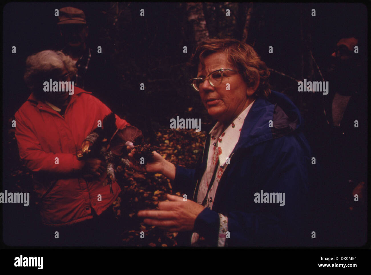 I membri della Kitsap County Audubon Society partecipano a una gita per identificare la fauna e la flora locali. Il gruppo si concentra sullo studio della biodiversità nell’habitat naturale della regione. Foto Stock