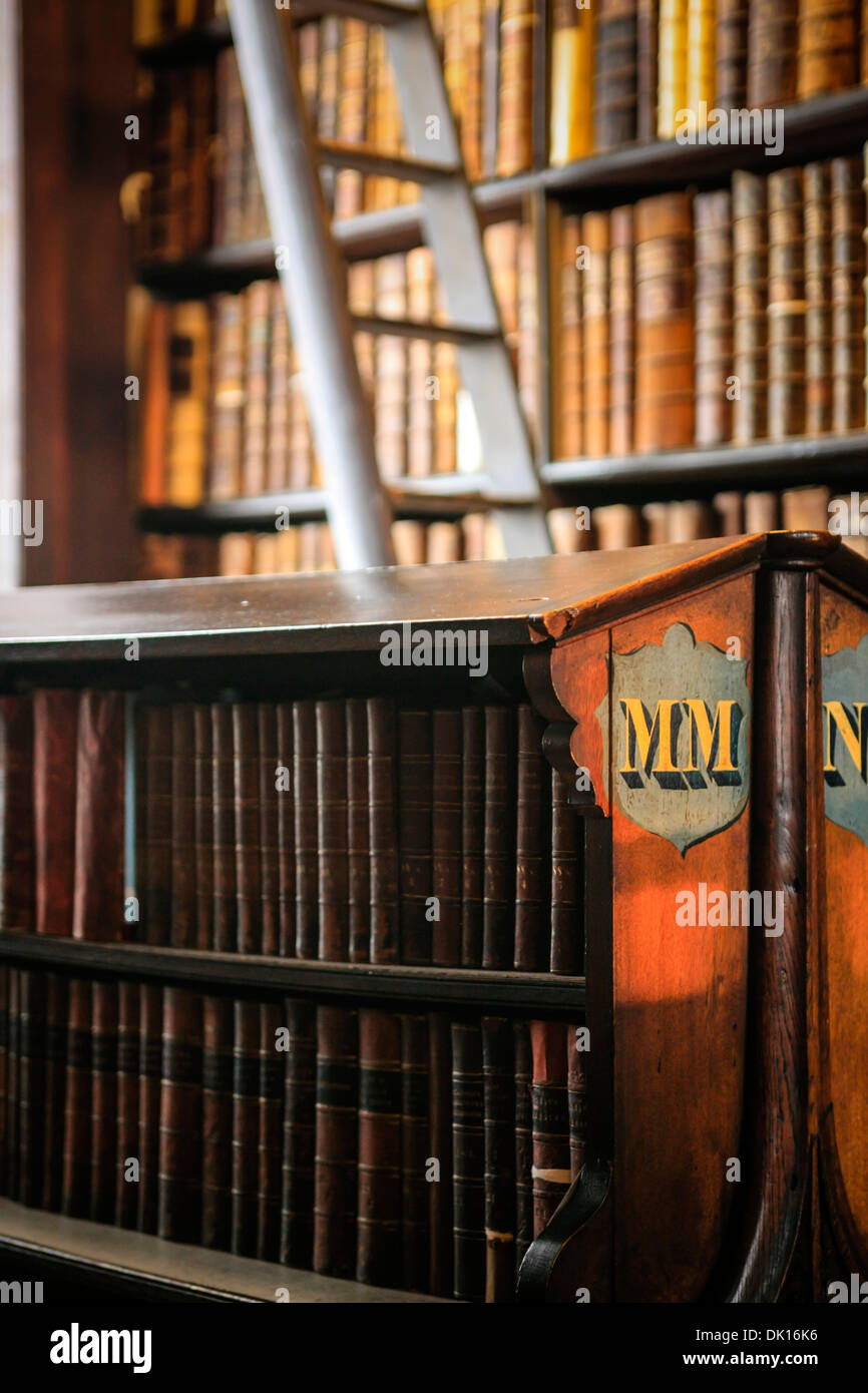 Biblioteca del Trinity College di Dublino Foto Stock