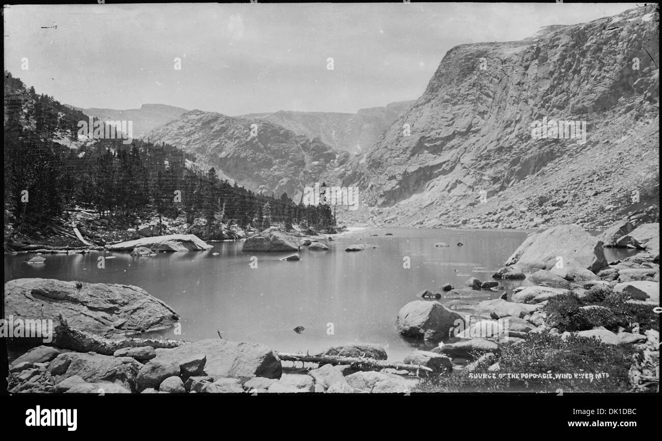 Fonte della popo Agie, Wind River Mountains. Fremont County, Wyoming. 516960 Foto Stock