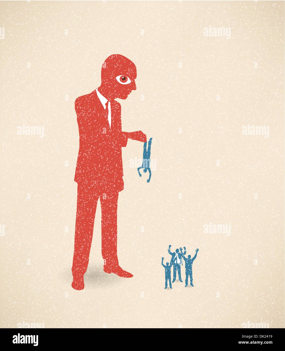 Poster concettuale. Big Boss Illustrazione Vettoriale