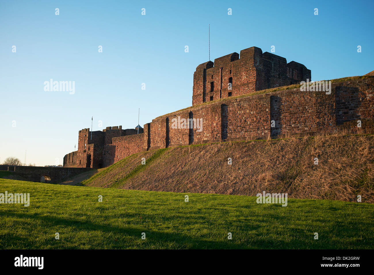 Il Castello di Carlisle city centre REGNO UNITO Foto Stock