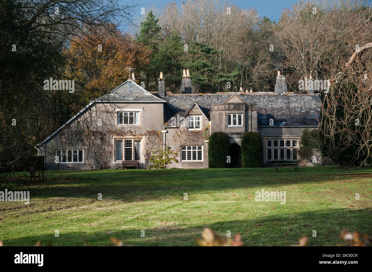 Schumacher college,Dartington,Schumacher College è stato fondato nel 1990 da Satish Kumar, John Lane e altri, e aperta per la prima volta a Foto Stock