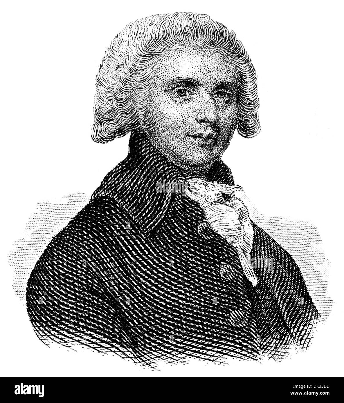 Ritratto di Thomas Erskine, primo Baron Erskine, 1750 - 1823, un giurista britannica e politico Foto Stock