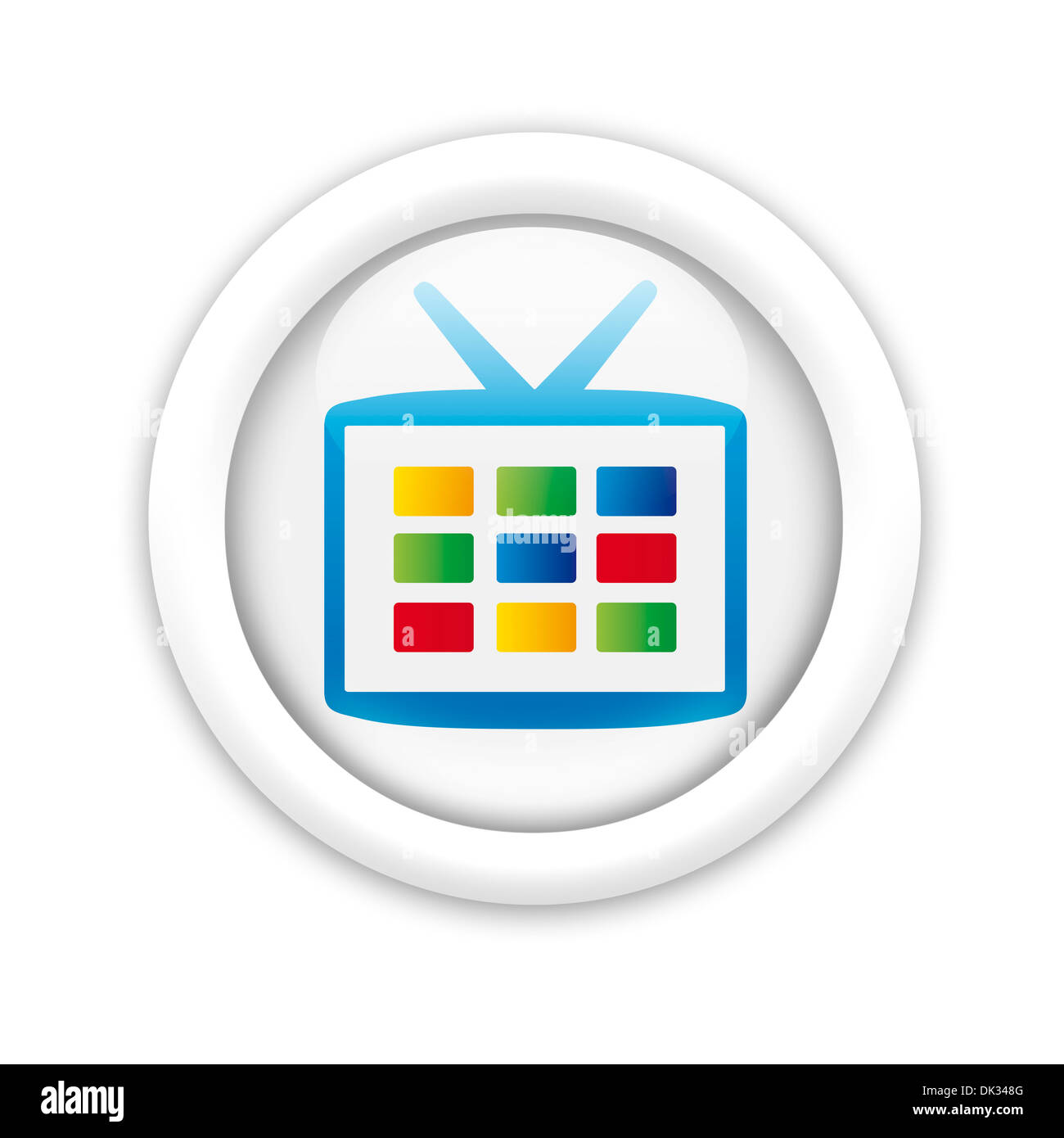 Google logo tv icona simbolo bandiera emenblem Foto Stock