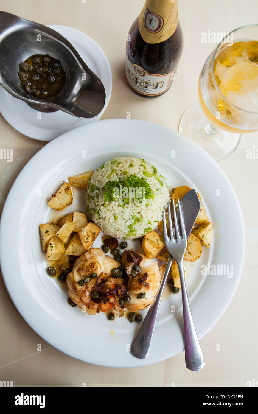 L'aragosta al ristorante Cemoara, Fortaleza, Brasile. Foto Stock