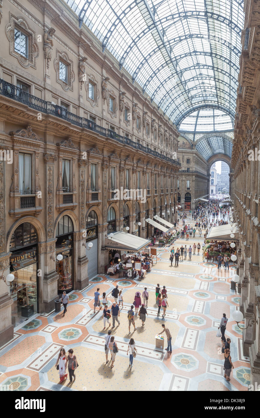 La Galleria Vittorio Emanuele II / Galleria Vittorio Emanuele II Foto Stock
