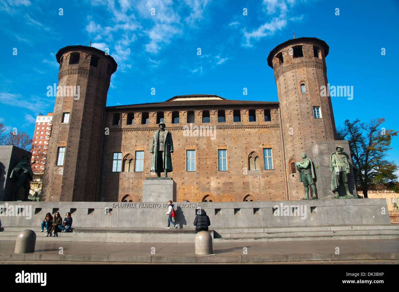 Palazzo Madama in piazza Castello il castello piazza centrale della città di Torino Piemonte Italia del nord Europa Foto Stock