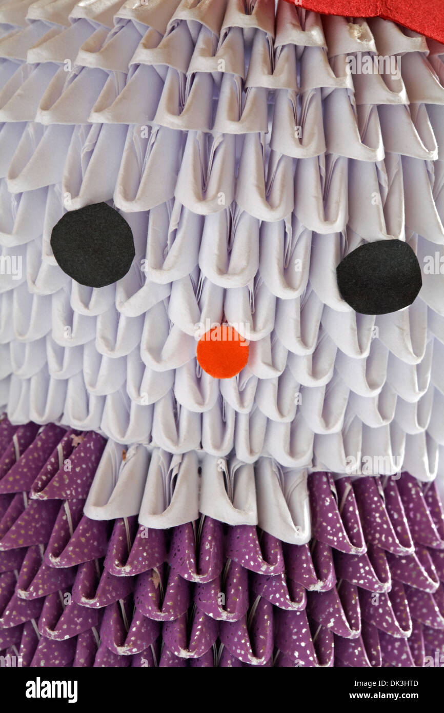 Close up di origami Hello Kitty Foto Stock