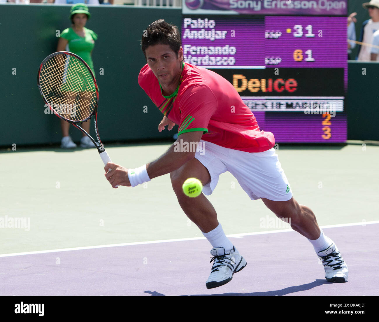 Mar 25, 2011 - International Tennis - 2011 ATP World Tour - Masters 1000 - Sony Ericsson Open - Ven 25 Mar 2011 - Crandon Park Tennis Center - Key Biscayne - Miami - Florida - USA..Â© Andrea, Patrono/Bigshots Fotografia (immagine di credito: © Andrew patrono/ZUMAPRESS.com) Foto Stock