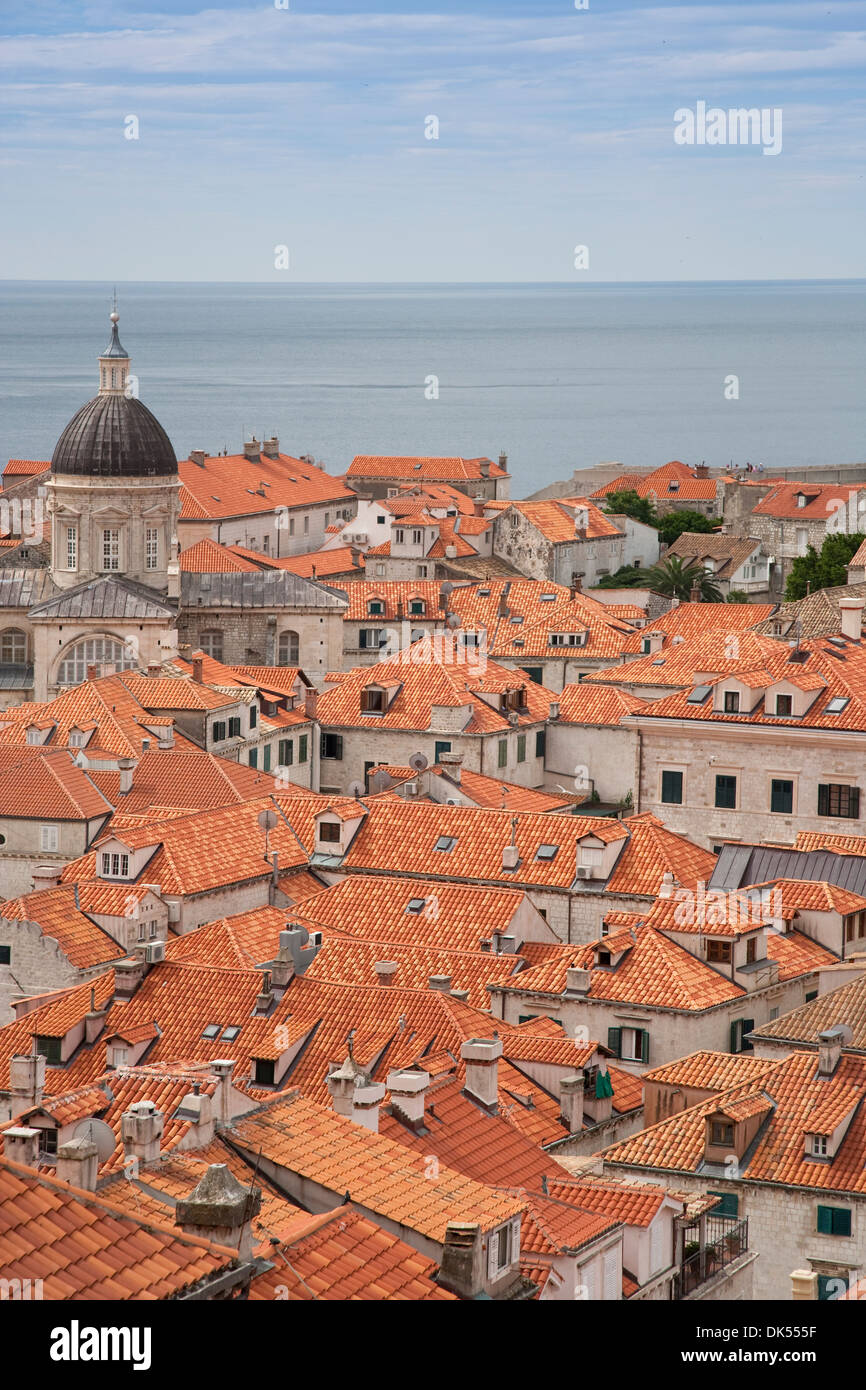 La città vecchia di Dubrovnik , Croazia Foto Stock