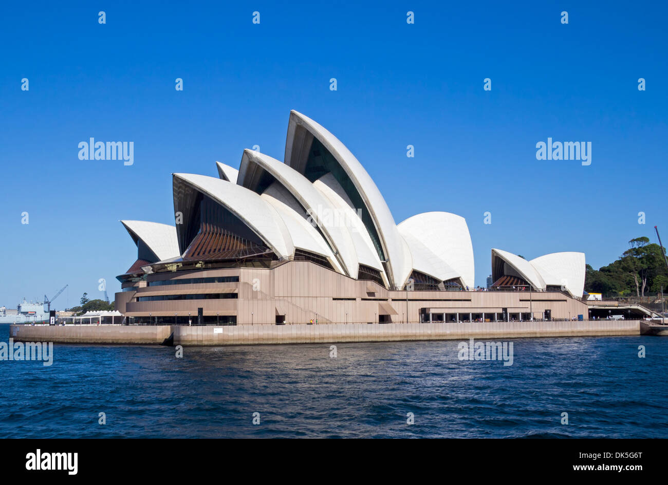 Sydney Opera House vista da ovest, Nuovo Galles del Sud, NSW, Australia Foto Stock