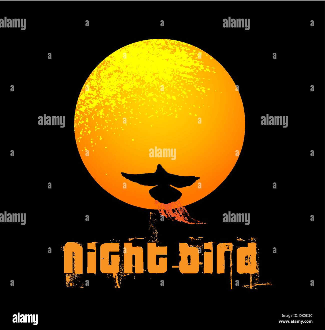 uccello di notte Illustrazione Vettoriale