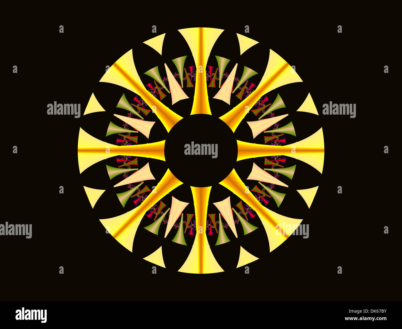 Simbolo circolare Design Foto Stock