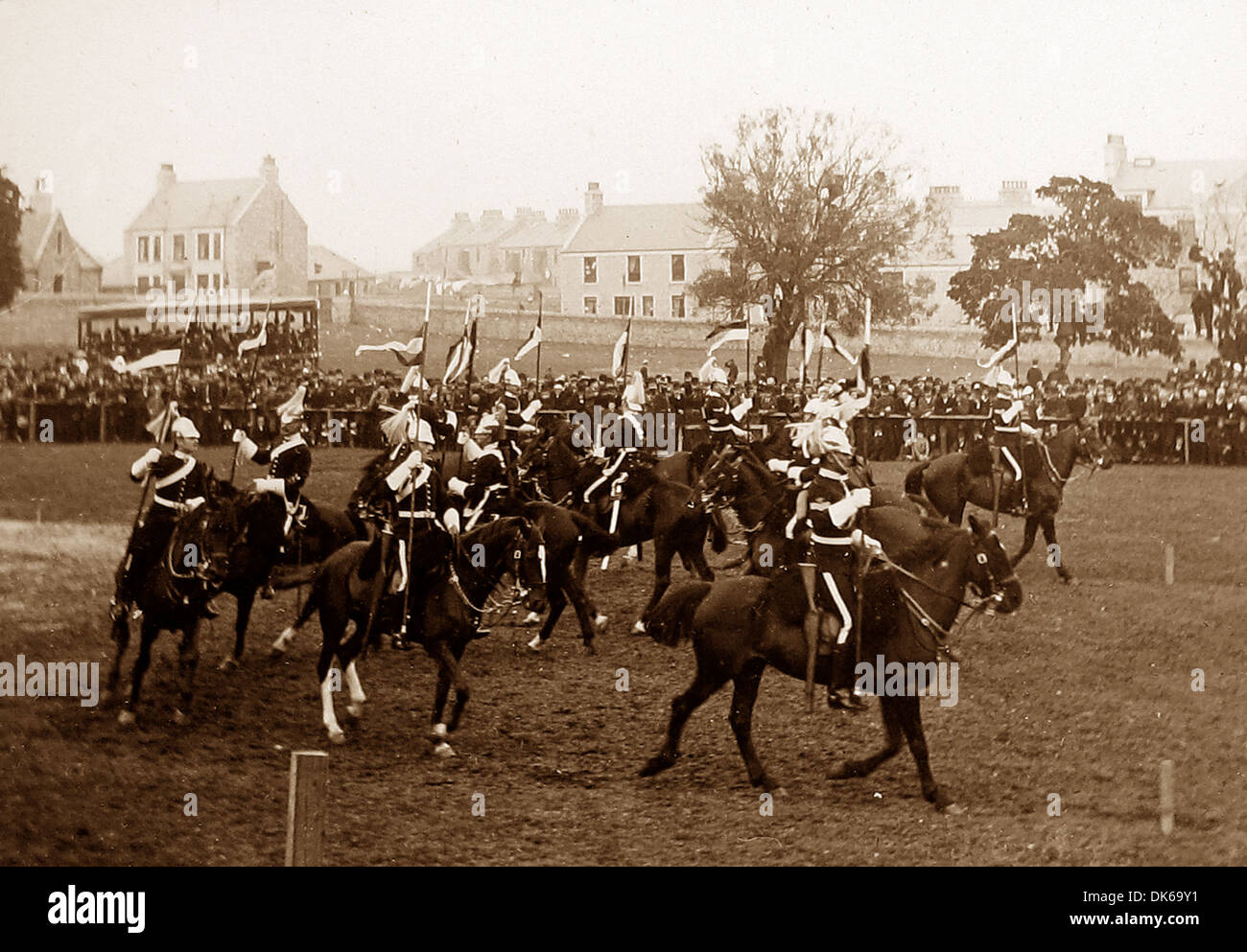 Reggimento di cavalleria Musical Ride in 1892 Foto Stock