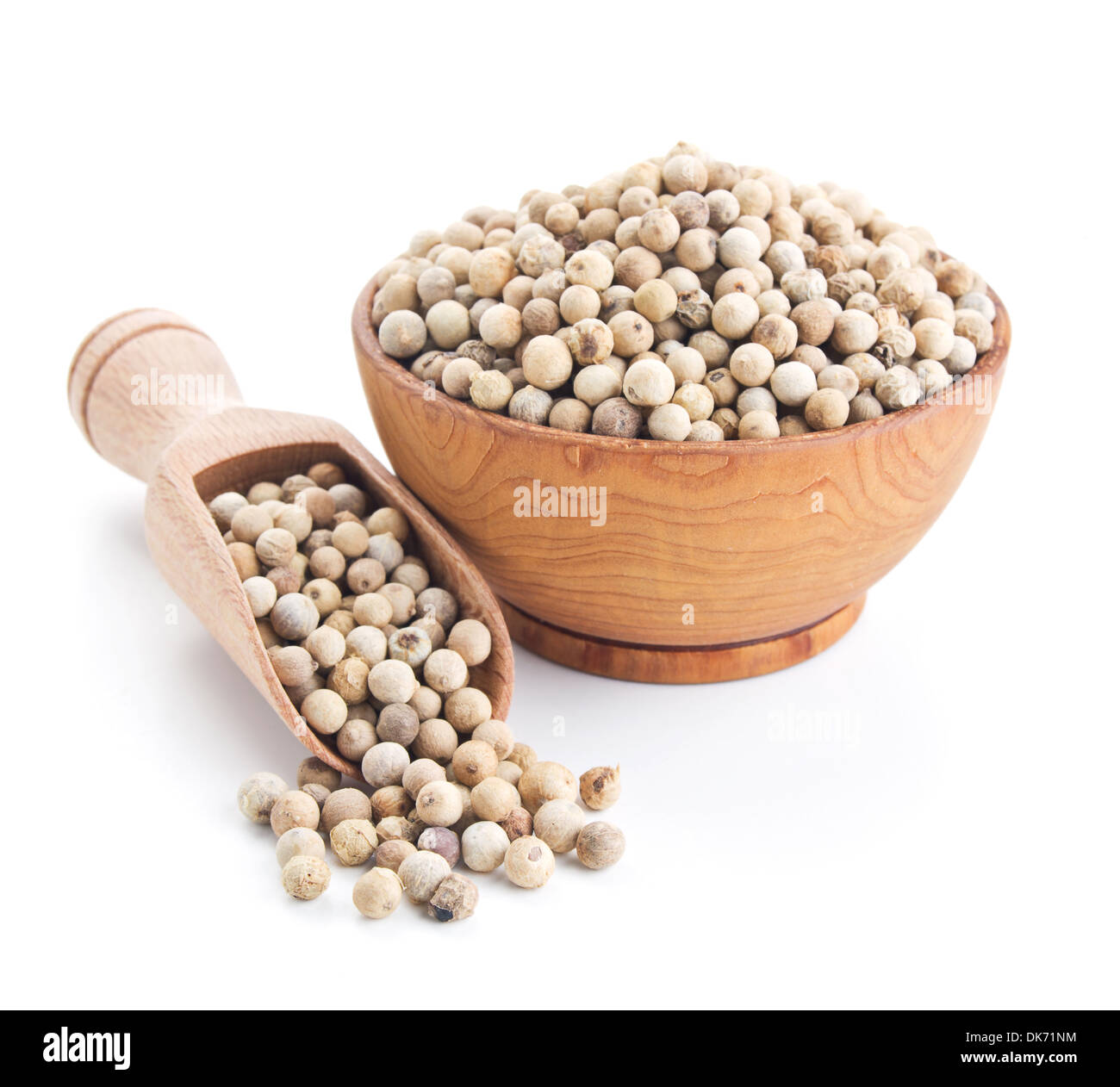 Peppe bianco isolato su sfondo bianco Foto Stock